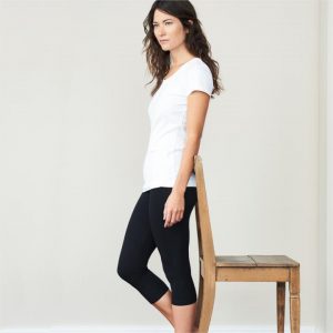 Ekologiska 3/4 Leggings - Bomull/Elastan - Dam