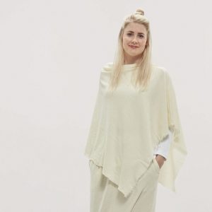 Öko-Tex Certifierad Poncho - Ull - Dam